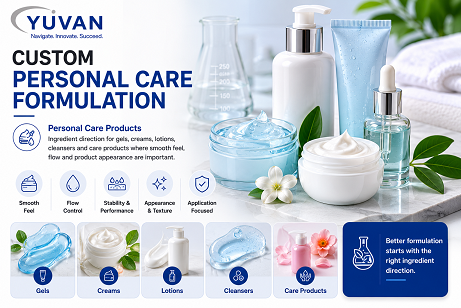 Custom personal care formulation support